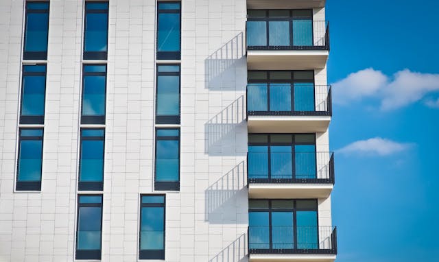 exterior of an apartment building